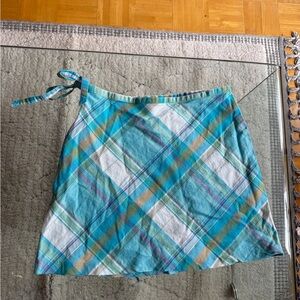 Vintage plaid mini skirt